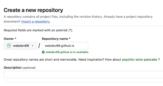 GitHub Create Repository