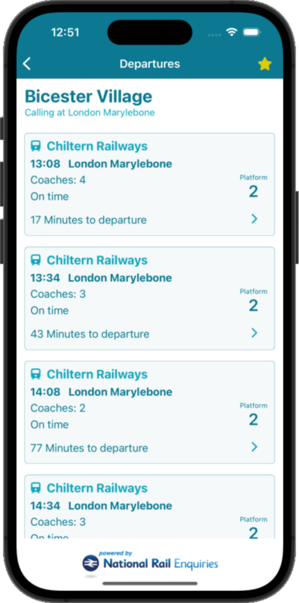 Train Departure Board UK